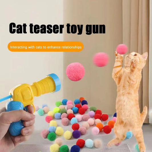 Interactive Cat Toy Shooting Balls A0102