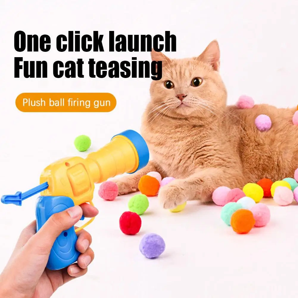 Interactive Cat Toy Shooting Balls A0102