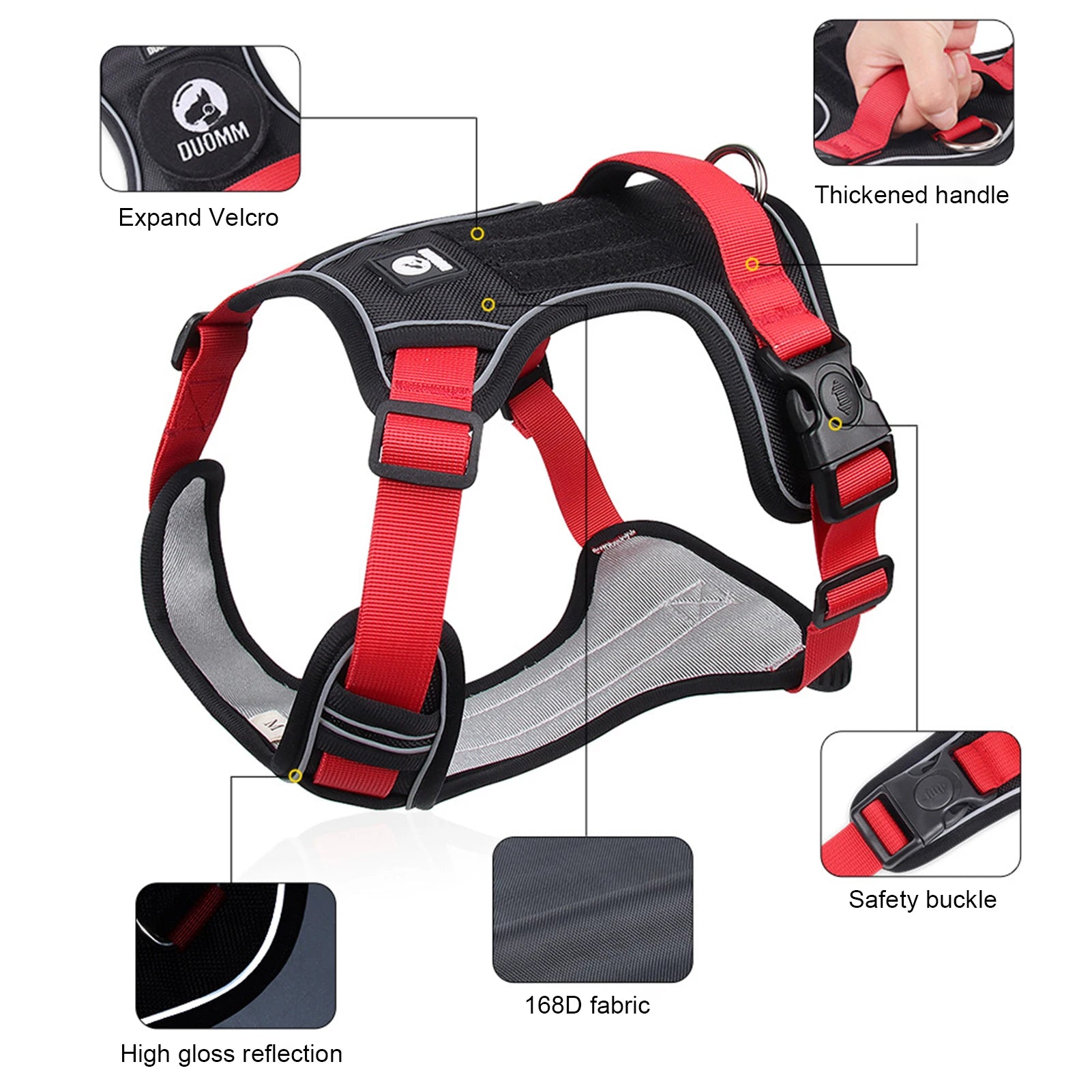 Reflective Tactical Dog Harness.A0101