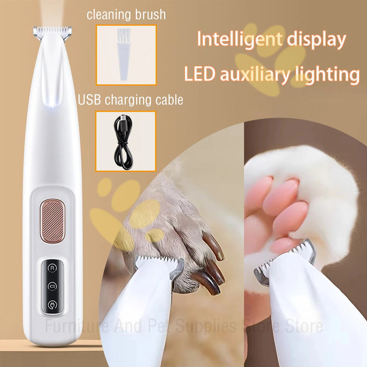 Waterproof Dog Paw Hair Trimmer .A0104