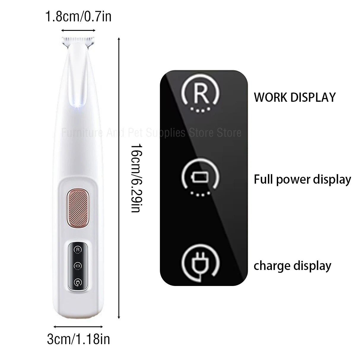 Waterproof Dog Paw Hair Trimmer .A0104