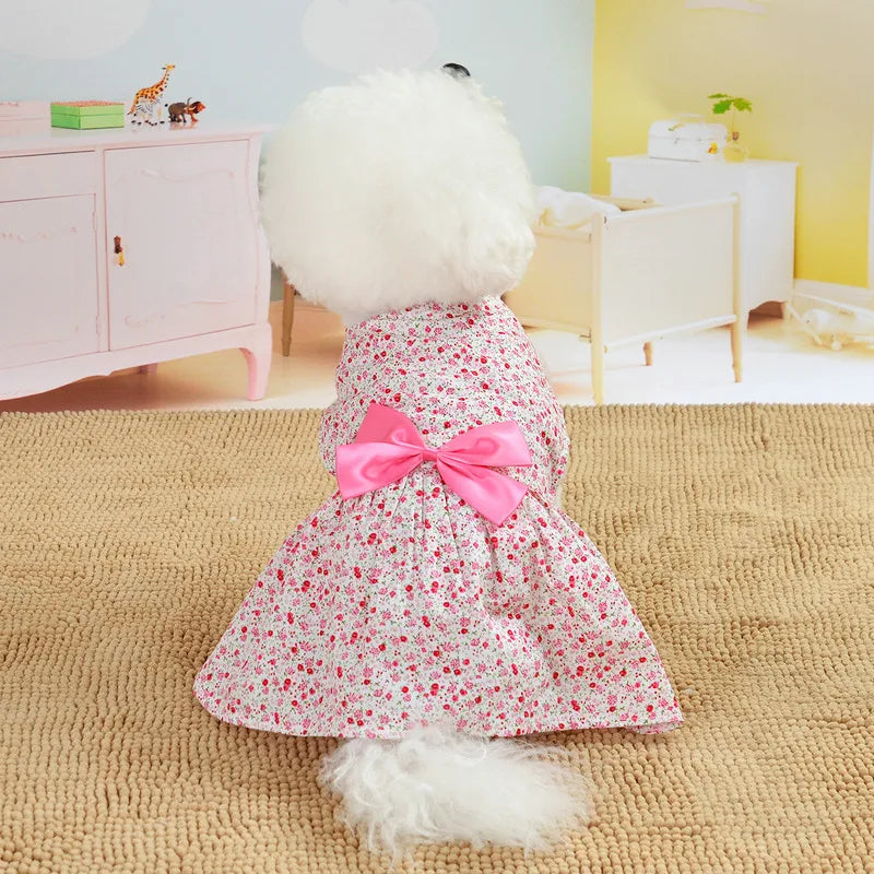 Summer Floral Dog Dress A0033