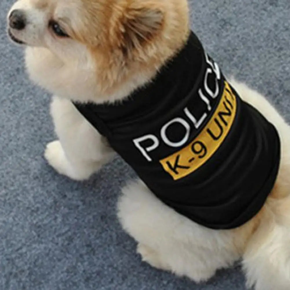 Police Suit Dog Vest A0133