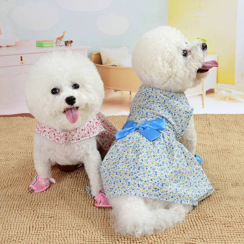 Summer Floral Dog Dress A0033