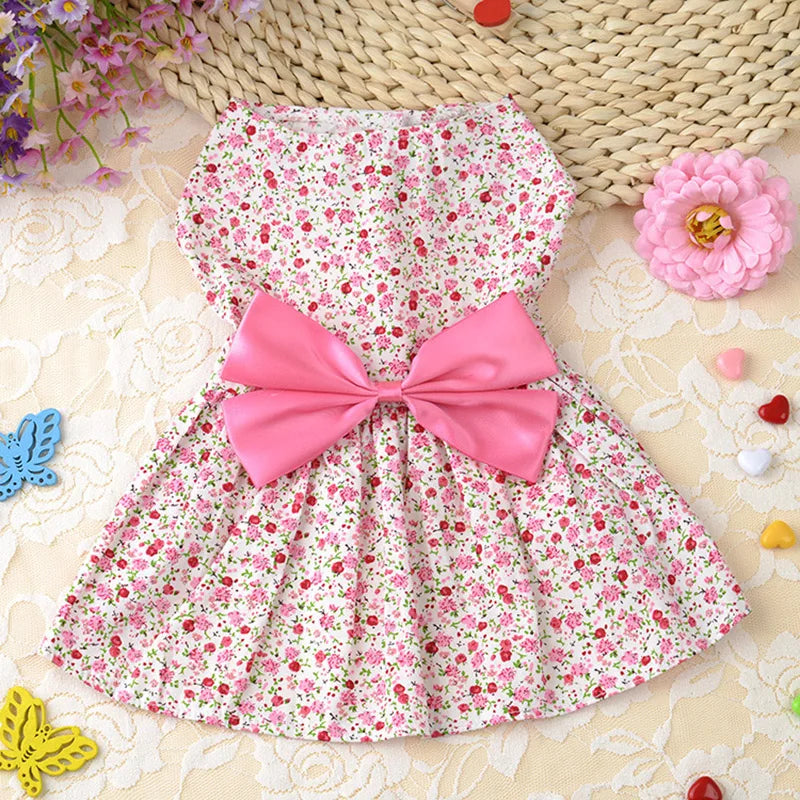 Summer Floral Dog Dress A0033