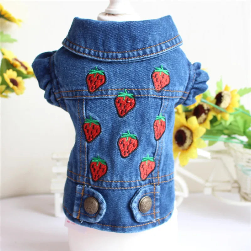 Summer Denim Dog Shirt for Small Dogs. A0020