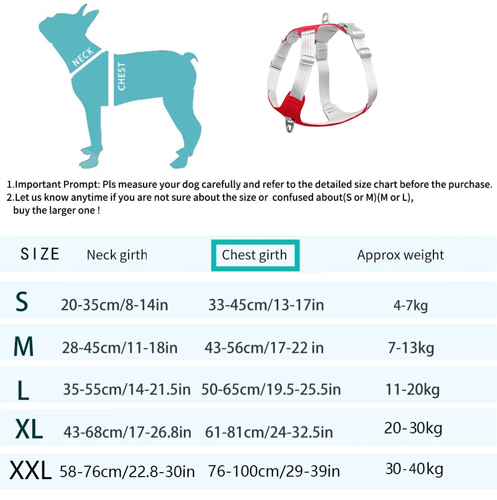 No-Pull Reflective Dog Harness A0181