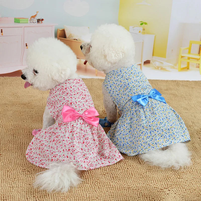 Summer Floral Dog Dress A0033