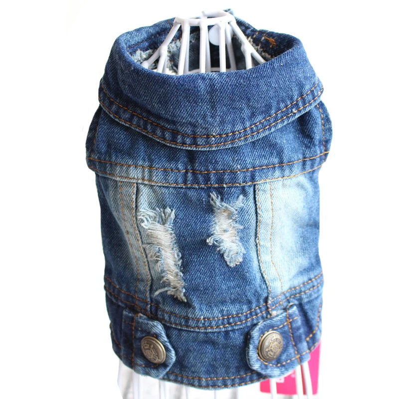 Summer Denim Dog Shirt for Small Dogs. A0020