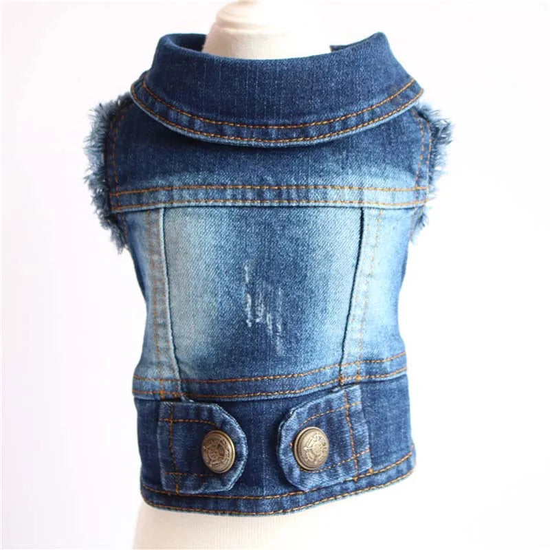 Summer Denim Dog Shirt for Small Dogs. A0020