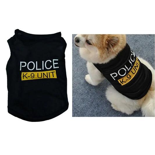 Police Suit Dog Vest A0133