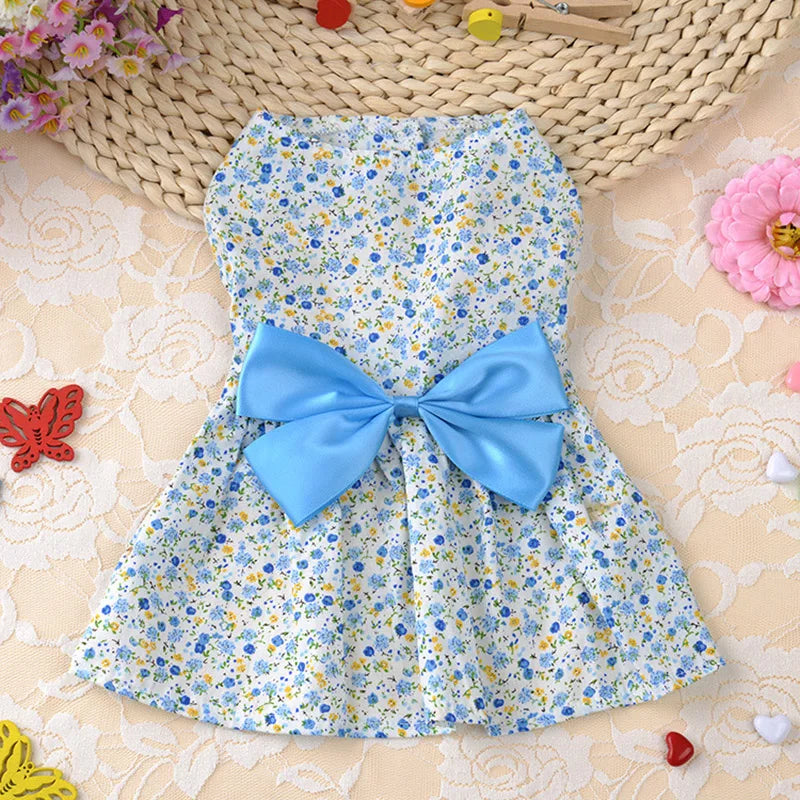 Summer Floral Dog Dress A0033