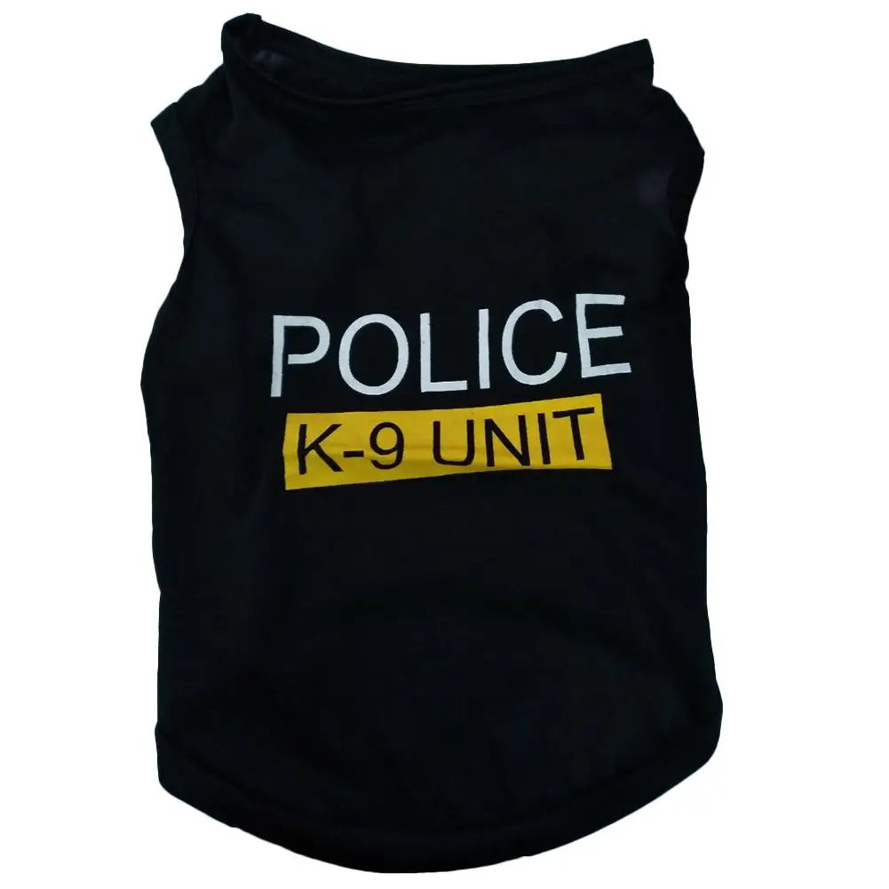 Police Suit Dog Vest A0133