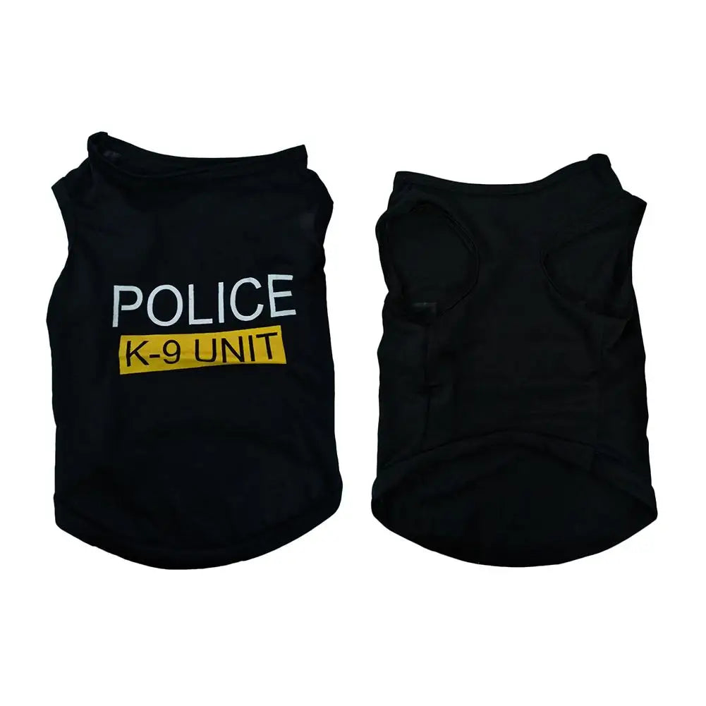 Police Suit Dog Vest A0133