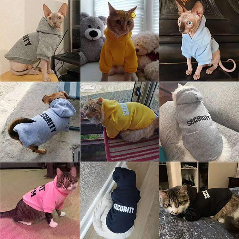 Warm Pet Hoodie for Small Cats & Dogs A0124