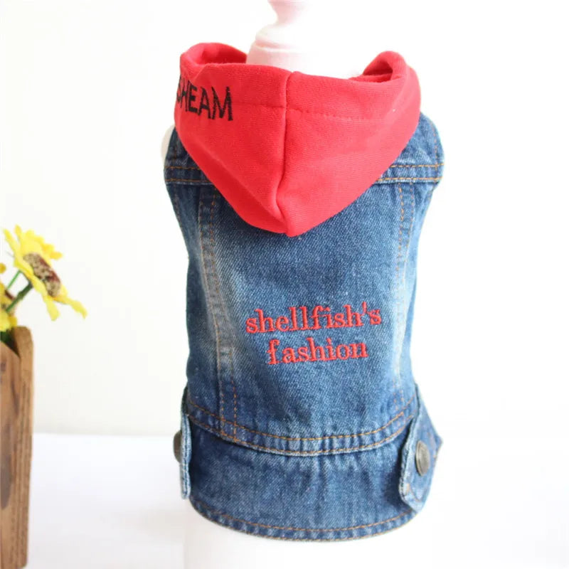 Summer Denim Dog Shirt for Small Dogs. A0020