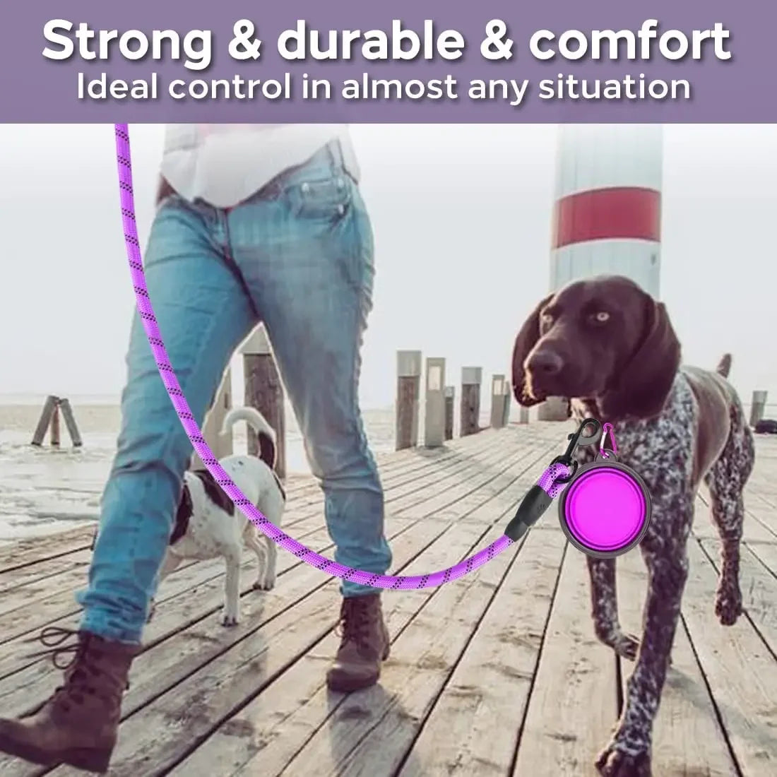 Reflective Dog Leash – Strong & Durable A0103