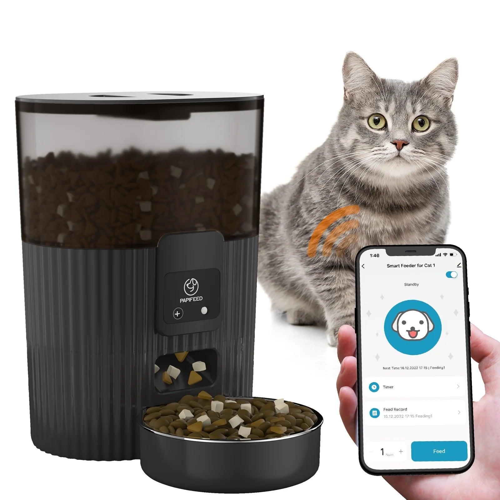 Smart WiFi Pet Feeder.A0156