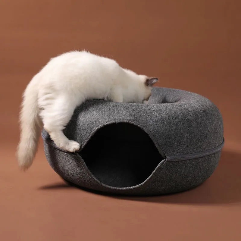 Donut Cat Bed & Tunnel A0252