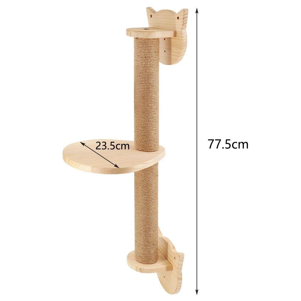 Wall-Mounted Cat Climbing Frame A0270