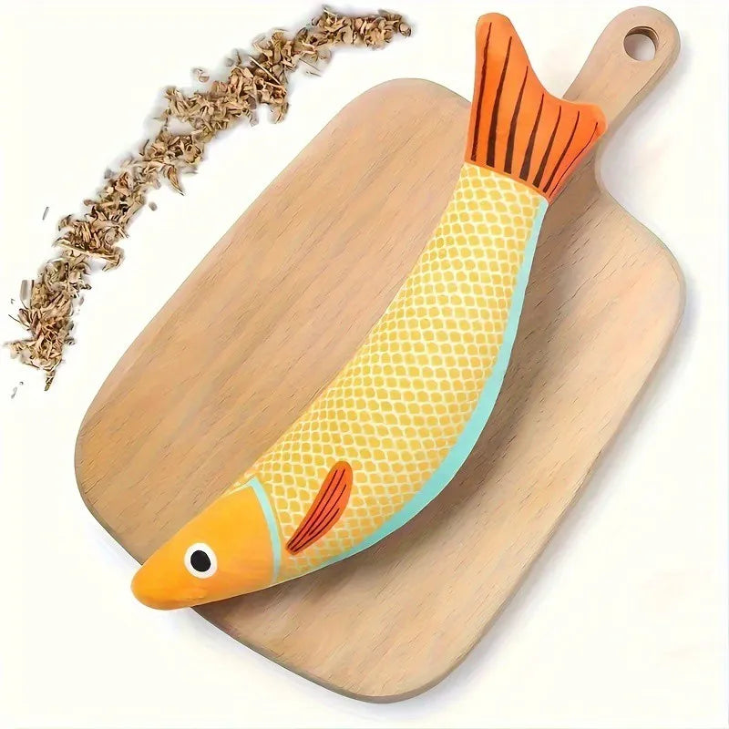 3D Fish Cat Toy with Catnip  A0231