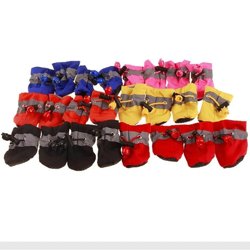 4pcs Waterproof Pet Cat&Dog Shoes.A0108