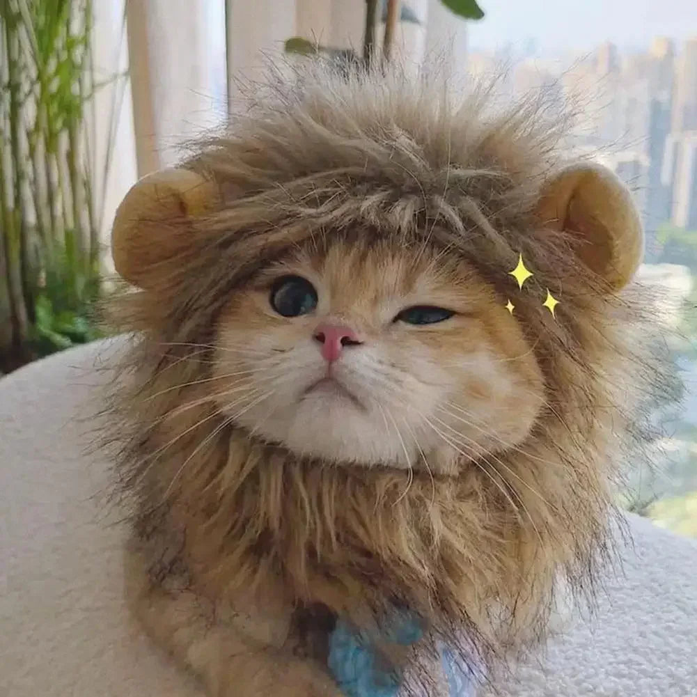 Lion-Style Pet Hat A0217