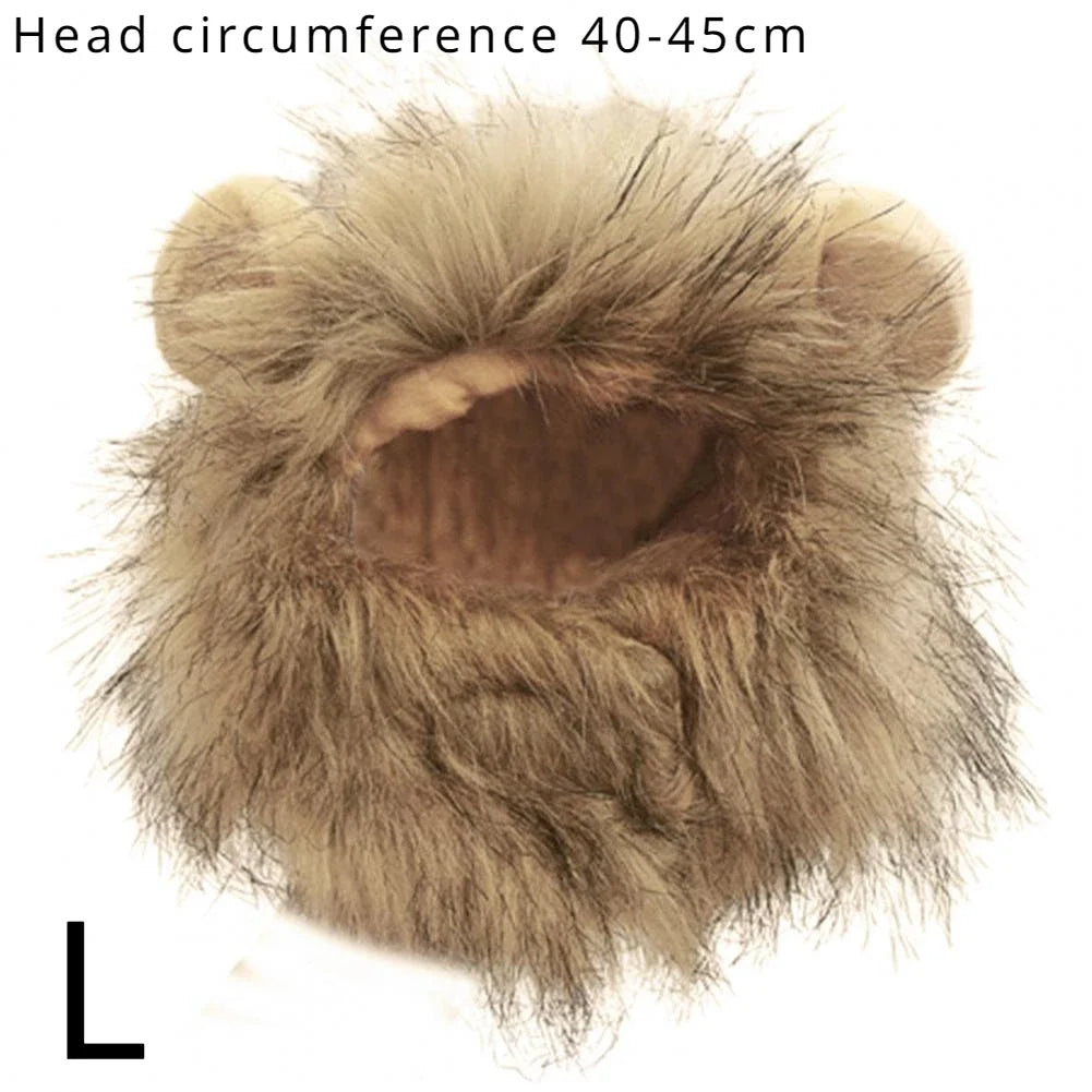 Lion-Style Pet Hat A0217