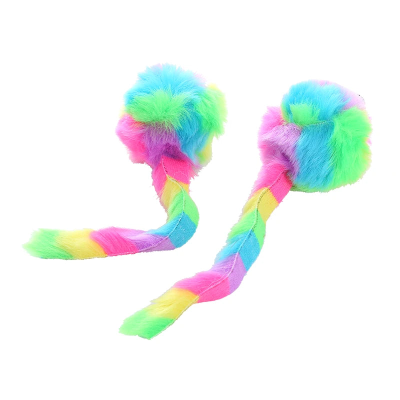 Rainbow Rabbit Plush Mouse Toy for Play A0422