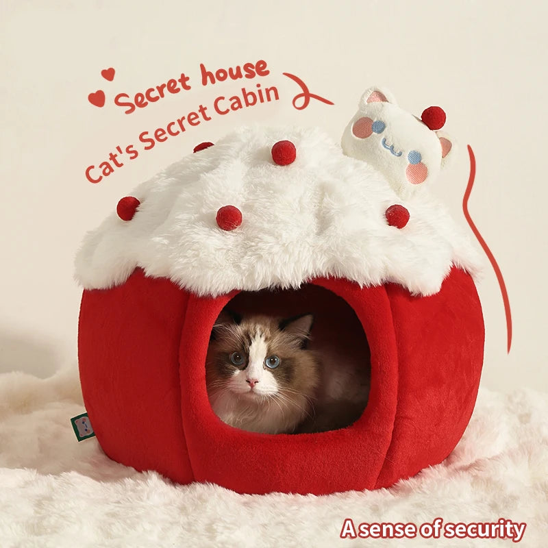 Cat House Enclosed Strawberry Bed A0378