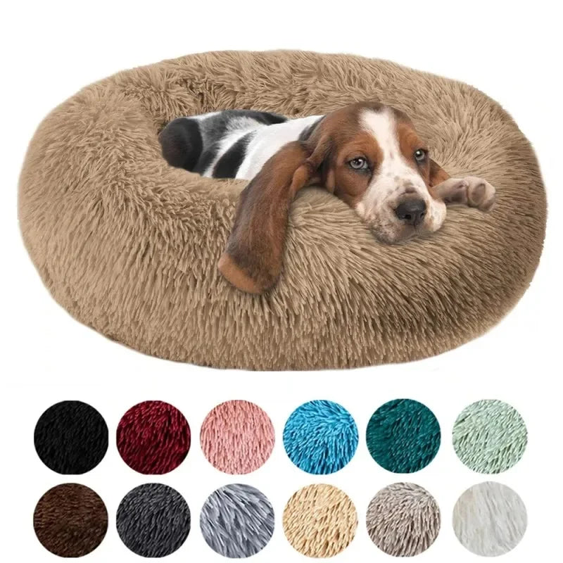 Round Plush Cat Bed A0050