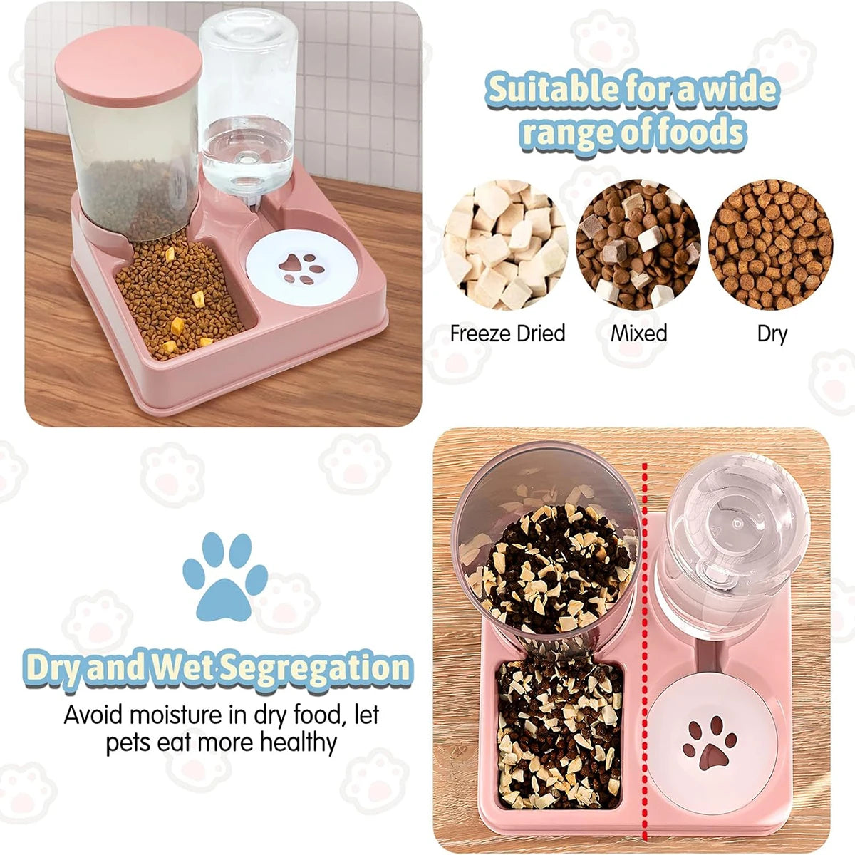 2-in-1 Automatic Pet Feeder & Waterer A0325