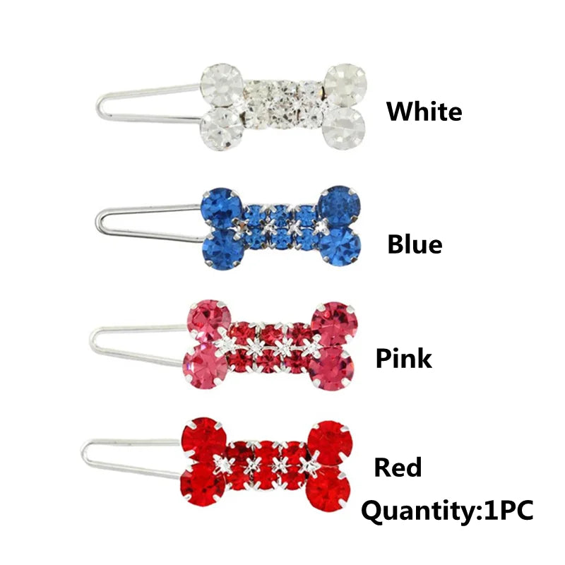 Fashion Rhinestone Pet Hair Clip A0212