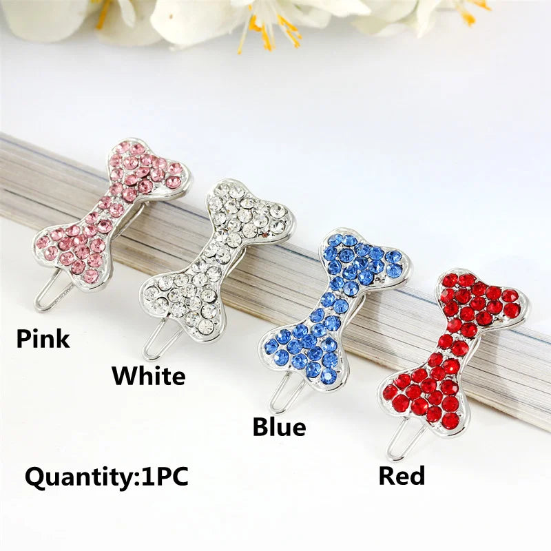 Fashion Rhinestone Pet Hair Clip A0212