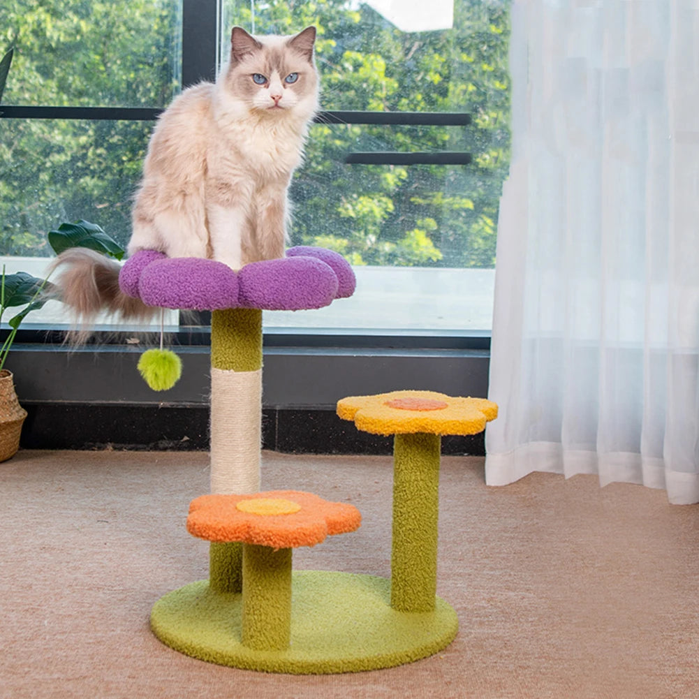 Flower Cat Tree Tower A0258