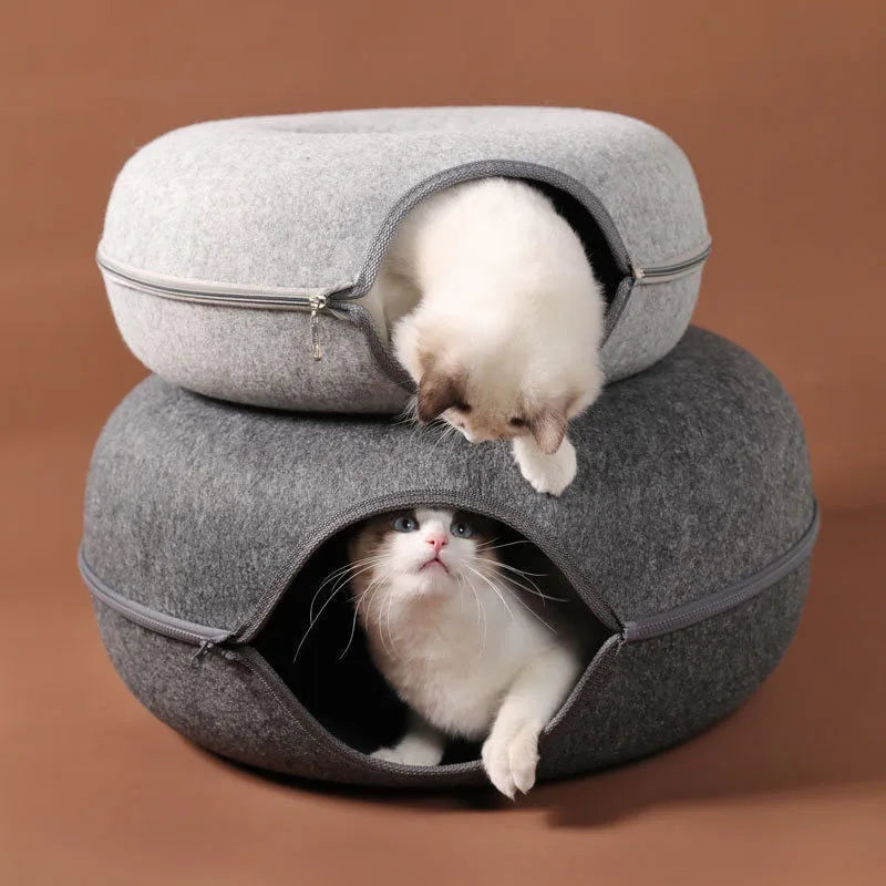 Donut Cat Bed & Tunnel A0252