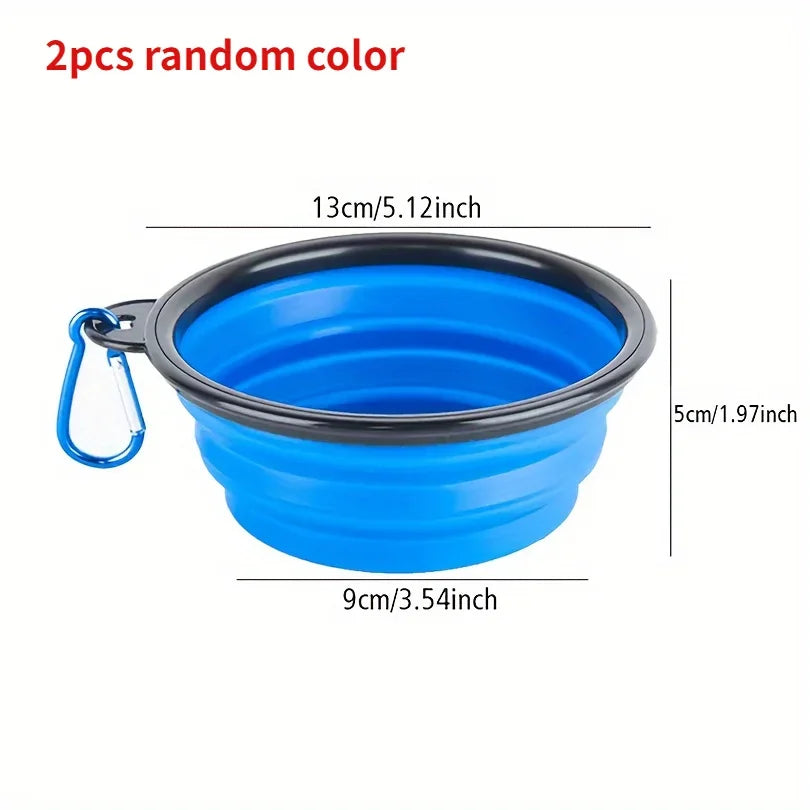 1pcs Pet Folding Bowl, Portable. A0012