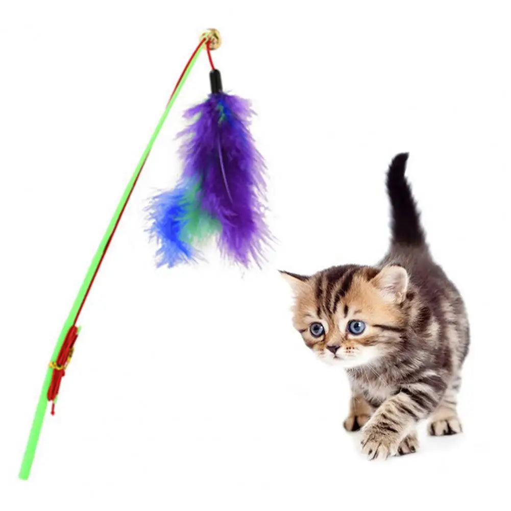 Classic Cat Bell Toy – Eco-Friendly Stick A0207