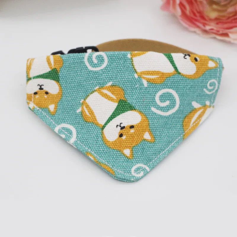 Adjustable Cat & Dog Bandana Collar A0196