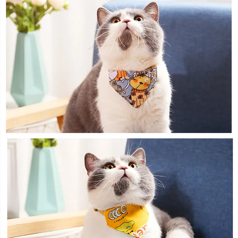 Adjustable Cat & Dog Bandana Collar A0196