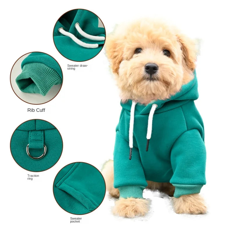 Small & Medium Dog Outdoor Fleece Hoodie A0126