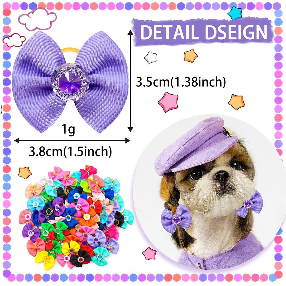 20pcs Summer Dog Hair Bows A0442