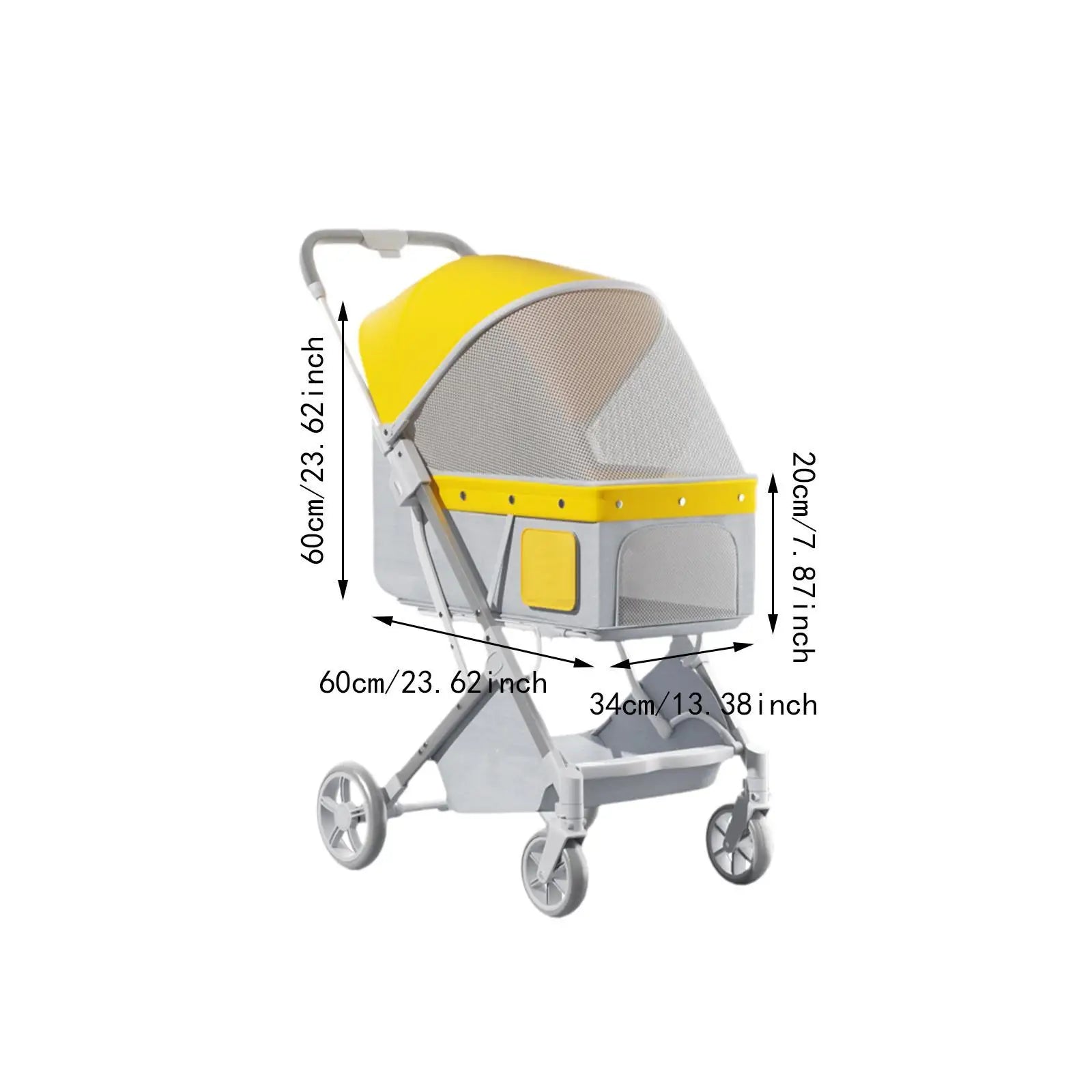 Folding Pet Trolley Carrier Travel Stroller A0356