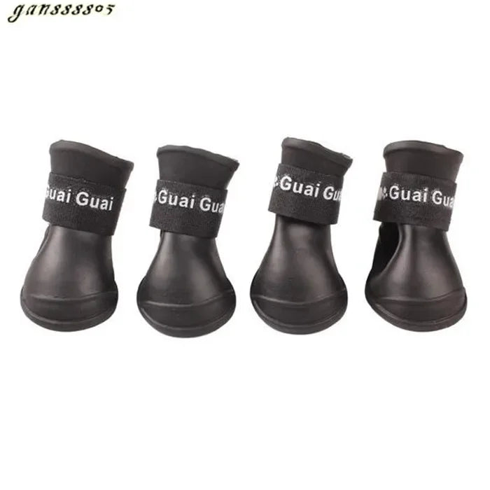 4pcs Dog Rain Boots A0082