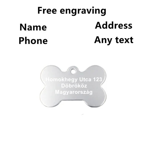 2pcs Personalized Pet ID Tags A0037