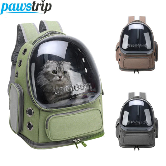 Transparent Pet Backpack Breathable Travel Carrier A0448