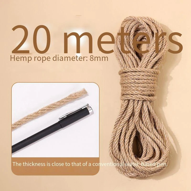 Natural Sisal Rope – DIY Cat Scratching Post A0288