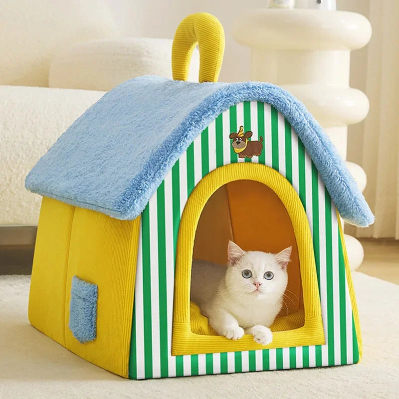 Foldable Dog House Warm Pet Bed A0386