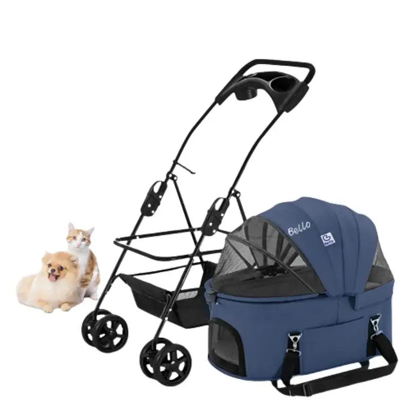 Pet Stroller One-Hand Fold for 2 Pets A0366