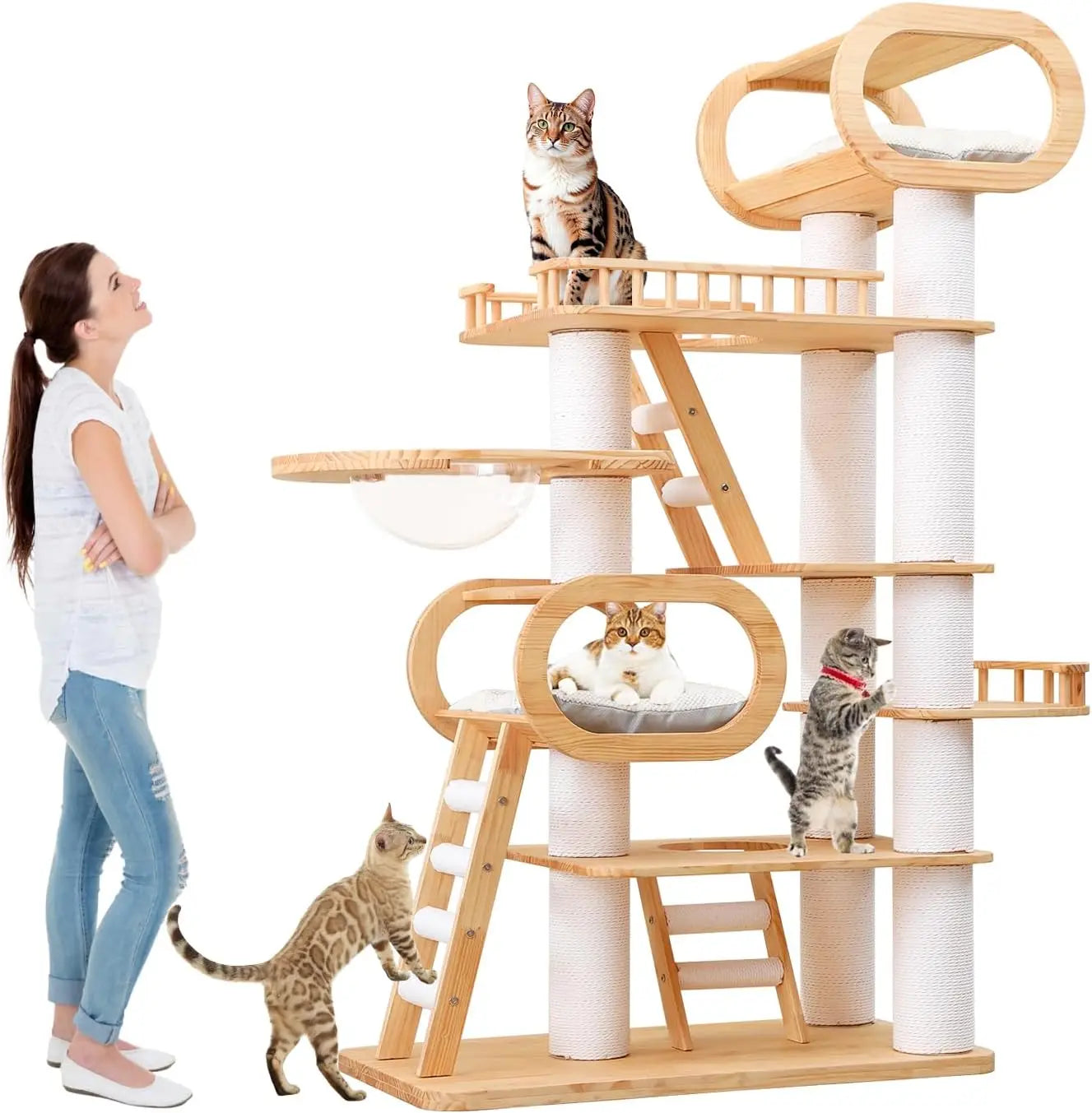 77 Inch Indoor Cat Tree A0271